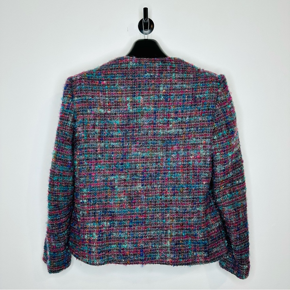 Mohair Made In Usa Open Front Structured Boucle K… - image 7